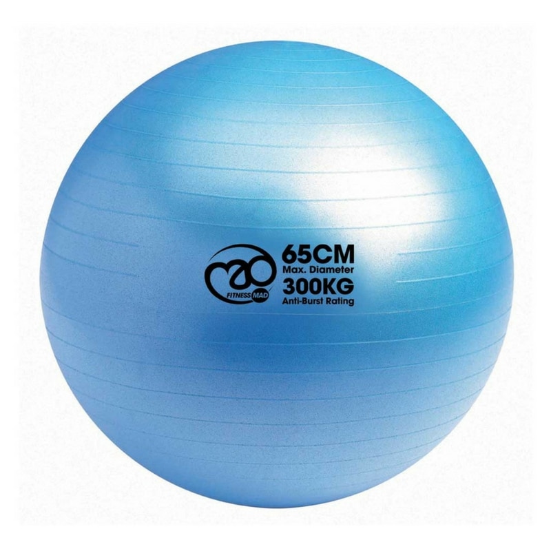 Le Swiss Ball 300kg de 65 cm de diamètre de Fitness-Mad est particulèrement adapté à une utilisation intensive