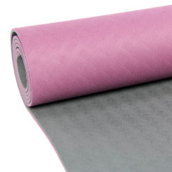 Tapis de Yoga 4mm Evolution Yoga Mat aubergine/gris - Stelvoren