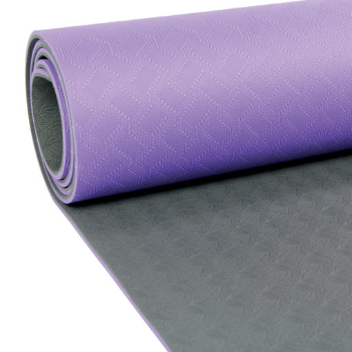 Tapis de Yoga 4mm Evolution Yoga Mat violet/gris