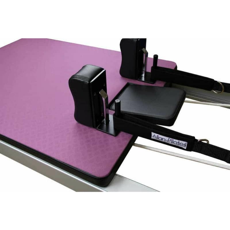 Tapis Antidérapants Pour Machine Pilates Reformer - Lot De 2, Dimensions 30x20 Cm - PVC Rose, Fixation Facile - Pour Plus De Stabilité Et Sécurité