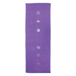 Tapis de Yoga en coton modèle chakra - purple - Stelvoren