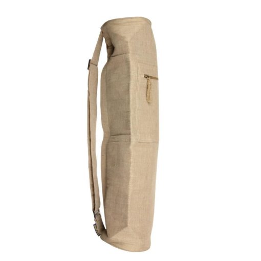 sac pour tapis de yoga en toile de jute