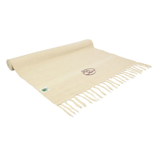 Tapis de Yoga en coton biologique – Naturel