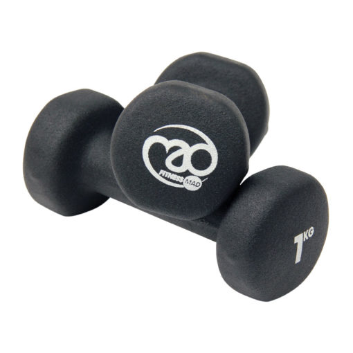 Haltères néoprène 1kg Noir (paire) - Stelvoren