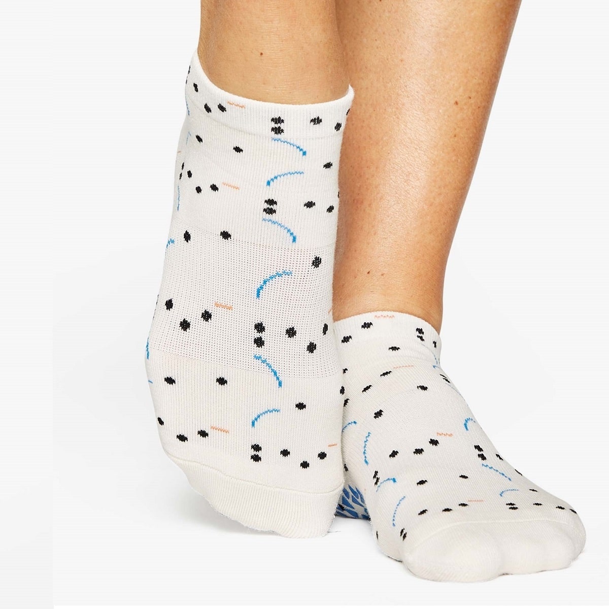 Chaussettes Running BV Sport Light Run Courte | Blanc/Turquoise/Rose
