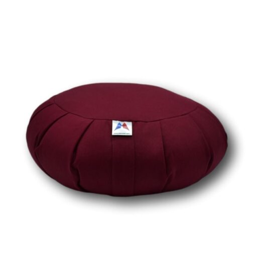 Coussin de méditation zafu en coton Bordeaux Stelvoren