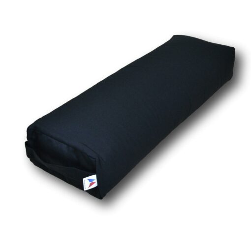 Bolster de yoga rectangulaire grand format Black Stelvoren