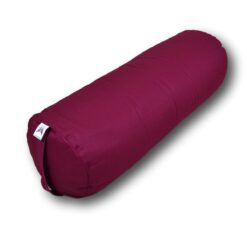 Bolster de yoga cylindrique grand format Burgundy Stelvoren