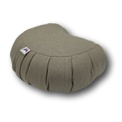 Coussin zafu demi lune de méditation en lin naturel by Stelvoren