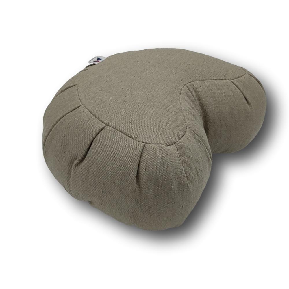 Coussin de méditation de yoga en forme de demi-lune avec rembourrage de  sarrasin, oreiller de traversin, coussin confortable, sièges au sol,  soutien à la maison, polymères - AliExpress