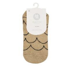 Pilates socks scallop gold