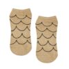 Chaussettes de Pilates Low Rise Scallop Gold