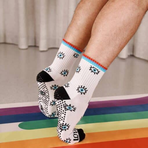 Pilates et Yoga socks - Stelvoren Peace and Love