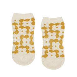 Low Rise Pilates socks retro daisy sand