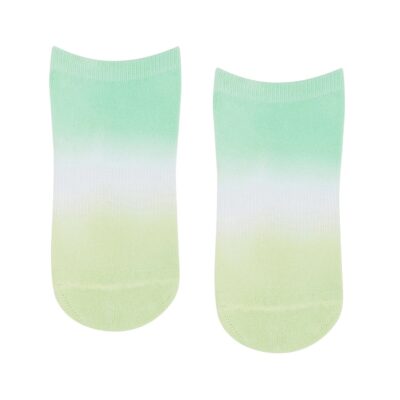Low Rise Grip Socks - Miami Green Ombre