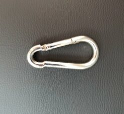 Mousqueton poire en acier chromé